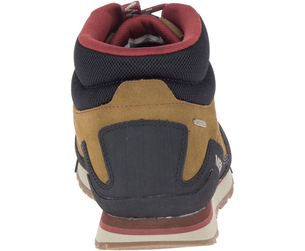 Merrell Boots Brown/Black - Catalyst Mid Suede Waterproof - Mens 02IOCKVRP